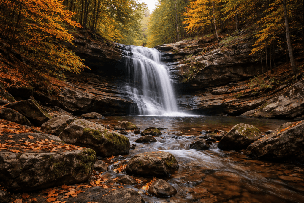 Autumn at Cedar Falls, Ohio