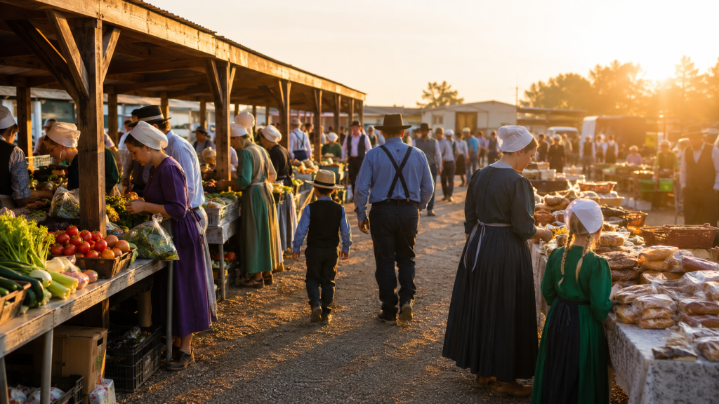 Best Amish markets in Pennsylvania — farmers market vendors with fresh produce and handcrafted goods