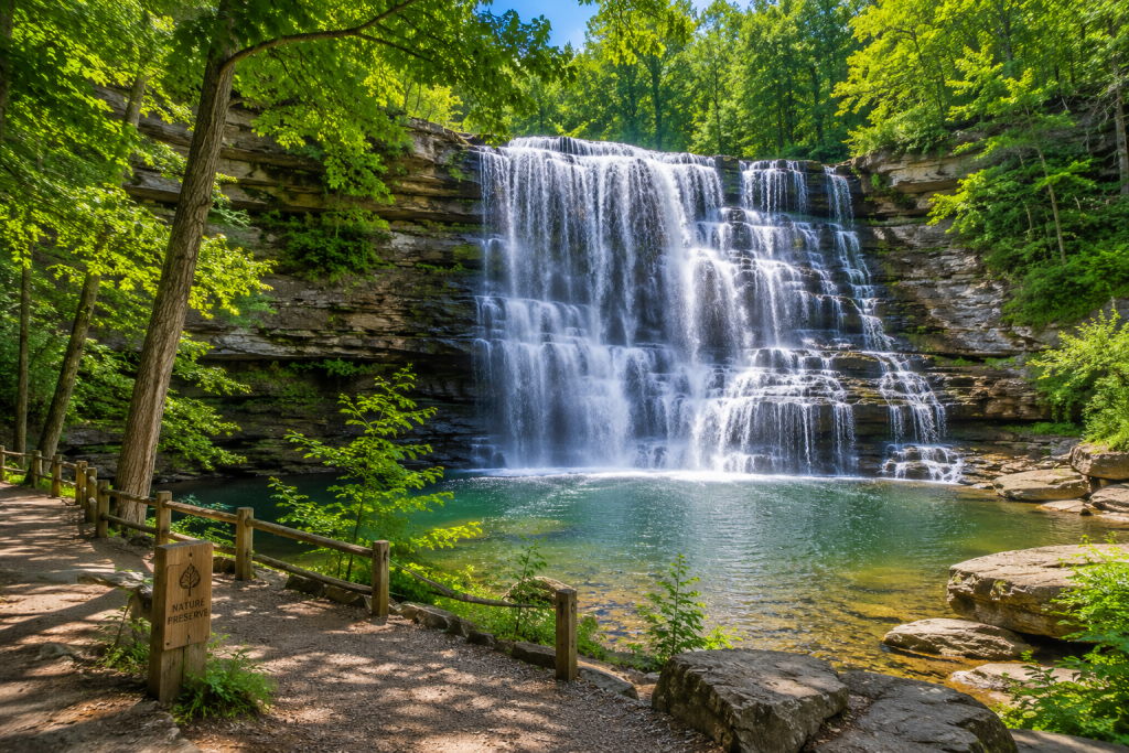  Charleston Falls — A 37-Foot Drop Inside a Well-Kept Preserve