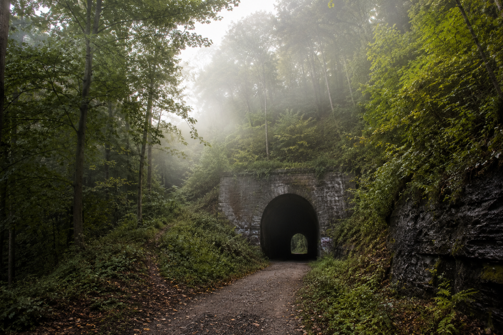 Historic Moonville Tunnel near McArthur Ohio
