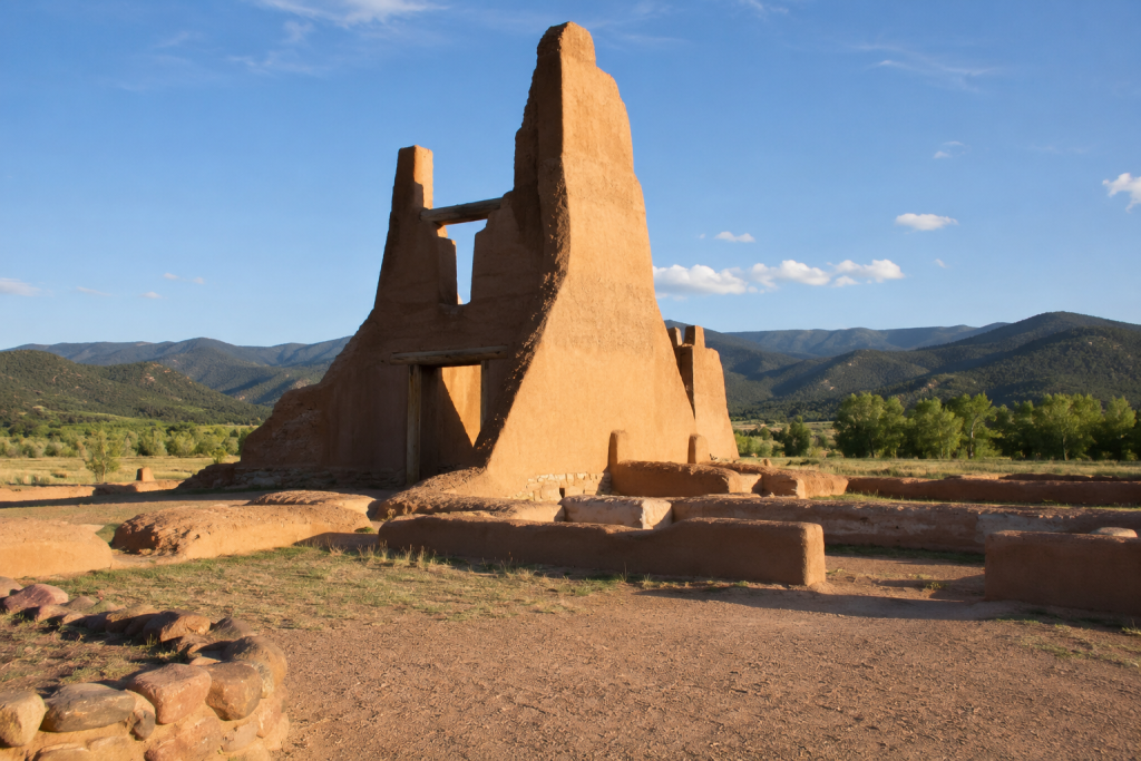Pecos National Historical Park ruins, ancient pueblos of New Mexico